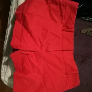 Coral Linen Shorts size 12